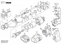 Bosch 3 601 F4J 000 Gsa 18 V-Li Cordl Reciprocating Saw 18 V / Eu Spare Parts